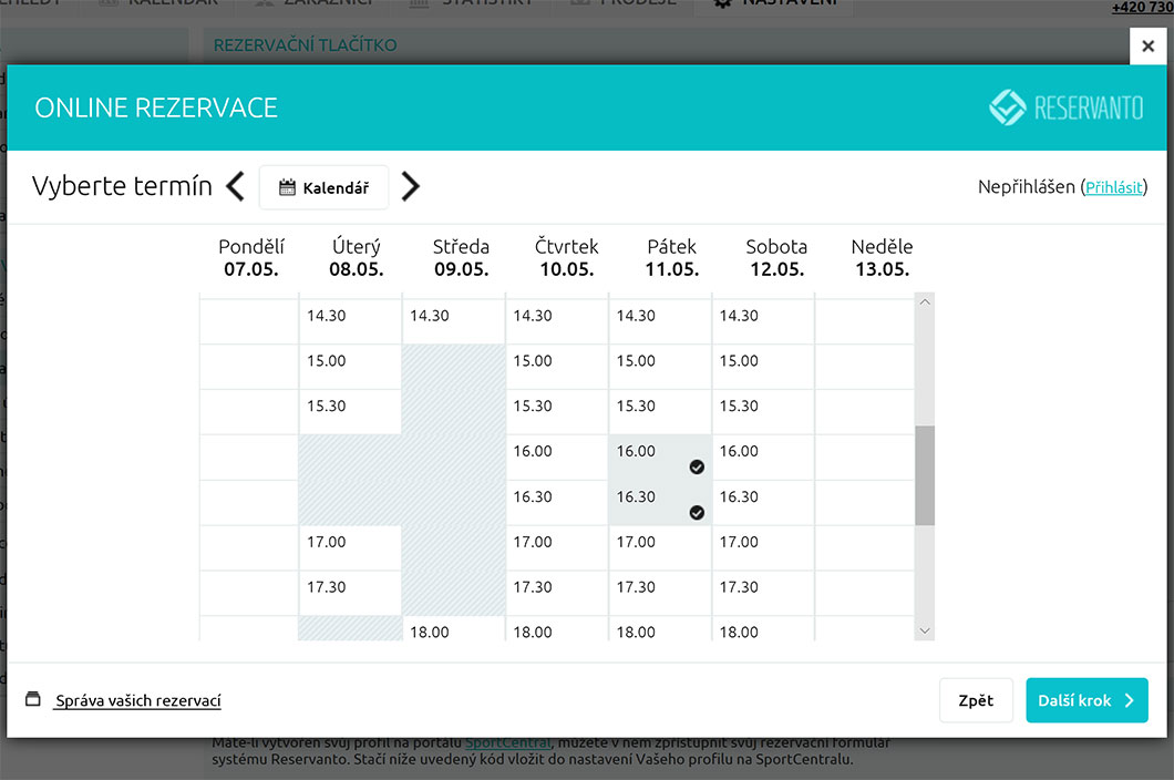 ...poté zvolí vhodný termín.