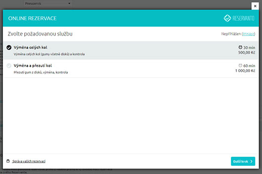 Lze nastavit více svých zaměstnanců.