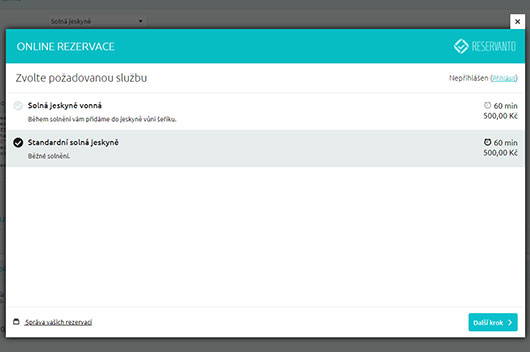 Můžete mít od každého typu 1 a více pokojů, či jiných jednotek.